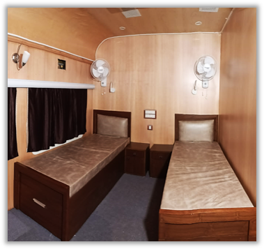 Bedroom of Inspection Carriage Coaches
